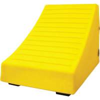 400 Ton Large Equipment Wheel Chock with Handle & Hole, Urethane, Yellow EastCoast Offshore Supplies