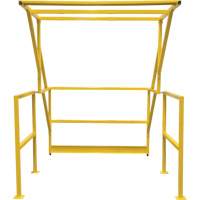 Barri&egrave;re de s&eacute;curit&eacute; pour mezzanine, 70" lo x 77" ha, 78" &eacute;lev&eacute;e, Jaune EastCoast Offshore Supplies