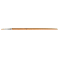 Pinceau de forme ronde en soies blanches pures pour marquage, Largeur de la brosse de 7/32", Soie blanche, Manche &agrave; Bois EastCoast Offshore Supplies