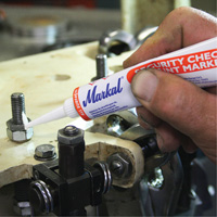 Security Check Paint Marker, 1.7 oz., Tube, White EastCoast Offshore Supplies
