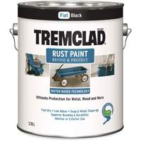 Tremclad&reg; Water-Based Rust Paint, 3.78 L, Gallon, Black EastCoast Offshore Supplies