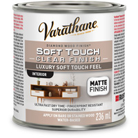 Rev&ecirc;tement &agrave; fini diamant pour bois Varathane, 236 ml, Transparent, Mat EastCoast Offshore Supplies