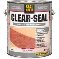 Produit d&eacute;tanch&eacute;it&eacute; protecteur Seal-Krete, 3,78 L, &agrave; l'eau, Brillant, Transparent EastCoast Offshore Supplies