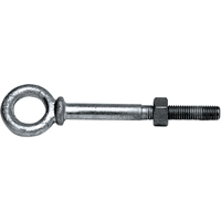Eye Bolts, 3/8" Dia., 2-1/2" L, Galvanized, 1200 lbs. (0.6 tons) Capacity EastCoast Offshore Supplies