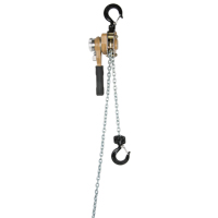 Heavy Duty Gold Series Lever Chain Hoist, 10' Lift, 500 lbs. (0.25 tons) Capacity, Alloy Steel Chain EastCoast Offshore Supplies