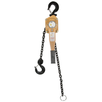 Heavy Duty Gold Series Lever Chain Hoist, 5' Lift, 6000 lbs. (3 tons) Capacity, Alloy Steel Chain EastCoast Offshore Supplies