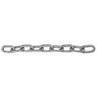 Chaîne &agrave; maillon droit, Acier &agrave; faible teneur en carbone, 1/8" x 1000' (304,8 m) l, Calibre 30, Charge d'utilisation 400 lb (0,2 tonne) EastCoast Offshore Supplies