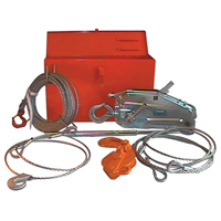 Tirfor&reg; Wire Rope Hoist TU17 Rescue Kit, 5/16" Wire Diameter, 2000  lbs. (1 tons) Capacity EastCoast Offshore Supplies