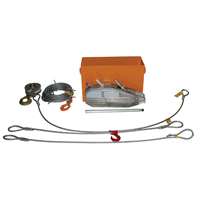 Tirfor&reg; Wire Rope Hoist TU32 Rescue Kit, 5/8" Wire Diameter, 8000  lbs. (4 tons) Capacity EastCoast Offshore Supplies