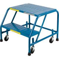 CSA-Certified Rolling Step Ladder, 2 Steps, 22" Step Width, 19" Platform Height, Steel EastCoast Offshore Supplies