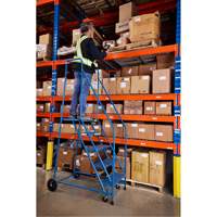 CSA-Certified Rolling Step Ladder, 5 Steps, 22" Step Width, 46" Platform Height, Steel EastCoast Offshore Supplies