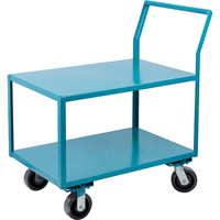 Heavy-Duty Low Profile Shop Carts, 2 Tiers, 18" W x 30" D x 41" H, 2400 lbs. Cap. EastCoast Offshore Supplies