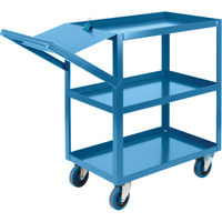 Order Picking Carts, 36" H x 18" W x 46" D, 3 Shelves, 1200 lbs. Capacity EastCoast Offshore Supplies