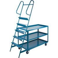 Stock Picking Carts, Steel, 24" W x 52" D, 3 Shelves, 1200 lbs. Capacity EastCoast Offshore Supplies