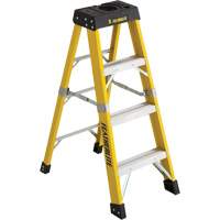 Industrial Heavy-Duty Stepladders (6400 Series), 4', Fibreglass, 300 lbs. Capacity, Type 1A EastCoast Offshore Supplies