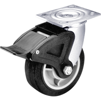 Total Locking Caster, Swivel with Brake, 6" (152.4 mm), Rubber, 450 lbs. (204 kg.) EastCoast Offshore Supplies