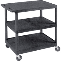 Utility Cart, 3 Tiers, 18" x 34" x 24", 400 lbs. Capacity EastCoast Offshore Supplies
