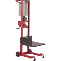 Platform Lift Stacker, Hand Winch Operated, 500 lbs Capacity, 54" Max Lift EastCoast Offshore Supplies