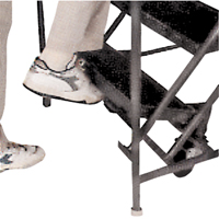 Slope Rolling Ladder, 9 Steps, Anti-Skid, 50° Incline, 90" High EastCoast Offshore Supplies