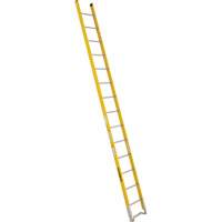 Single Section Straight Ladder - 6100 Series, 14', Fibreglass, 375 lbs., CSA Grade 1AA EastCoast Offshore Supplies