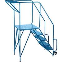 Mechanics/Maintenance Rolling Ladder, Steel, 5 Steps, 47" Platform Height EastCoast Offshore Supplies