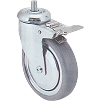 Roulette zingu&eacute;e, Pivotant avec frein, Diam&egrave;tre 3" (76 mm), Capacit&eacute; 150 lb (68 kg) EastCoast Offshore Supplies
