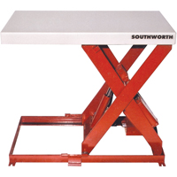Table &eacute;l&eacute;vatrice &agrave; ciseaux, Acier, 36" lo x 20" la, Capacit&eacute; 550 lb EastCoast Offshore Supplies