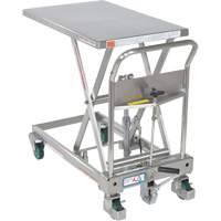 Hydraulic Scissor Lift Table, 31-1/2" L x 19-1/2" W, Stainless Steel, 550 lbs. Capacity EastCoast Offshore Supplies