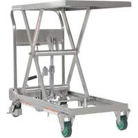 Hydraulic Scissor Lift Table, 31-1/2" L x 19-1/2" W, Stainless Steel, 550 lbs. Capacity EastCoast Offshore Supplies