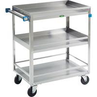 Guard Rail Carts, 3 Tiers, 19" W x 34-3/4" H x 31" D, 500 lbs. Capacity EastCoast Offshore Supplies