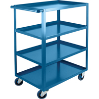 Heavy-Duty Shelf Carts, 4 Tiers, 24" W x 48" H x 39" D, 1200 lbs. Capacity EastCoast Offshore Supplies