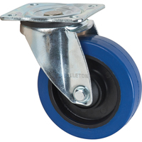 Blue Caster, Swivel, 5" (127 mm), Rubber, 400 lbs. (181 kg.) EastCoast Offshore Supplies