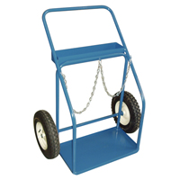 Gas Cylinder Carts, Pneumatic Wheels, 25" W x 13" L Base, 400 lbs. EastCoast Offshore Supplies