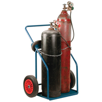 Gas Cylinder Carts, Rubber Wheels, 13" W x 25" L Base, 1000 lbs. EastCoast Offshore Supplies