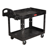 Heavy Duty Utility Cart - 4520-88, 2 Tiers, 25-1/4" x 39" x 44", 500 lbs. Capacity EastCoast Offshore Supplies