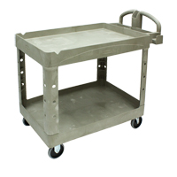 Heavy Duty Utility Cart - 4520-88, 2 Tiers, 25-1/4" x 39" x 44", 500 lbs. Capacity EastCoast Offshore Supplies