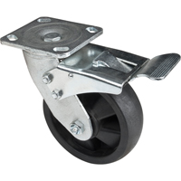 Hi-Temp Caster, Swivel with Brake, 6" (152.4 mm), Nylon, 880 lbs. (399 kg.) EastCoast Offshore Supplies