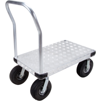 Aluminum Platform Truck, 24" W x 36" L, 1600 lbs. Cap., Pneumatic Wheels EastCoast Offshore Supplies