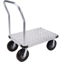 Aluminum Platform Truck, 24" W x 36" L, 1200 lbs. Cap., Flat Free Wheels EastCoast Offshore Supplies