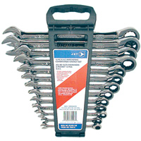 Jeu de cl&eacute;s mixtes SAE &agrave; rochet &agrave; motif long RCWS-13S, Combinaison, 13 morceaux, Imp&eacute;rial EastCoast Offshore Supplies
