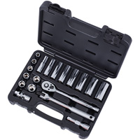 SAE Socket Set, 20 Pcs, 3/8" Drive Size, Deep EastCoast Offshore Supplies