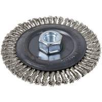 Stringer Bead Brush, 5" Dia., 0.022" Fill, 5/8"-11 Arbor, Stainless Steel EastCoast Offshore Supplies