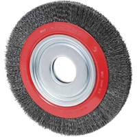 Crimped Wire Wheel, 6" Dia., 0.02" Fill, 1/2"/2"/5/8" Arbor EastCoast Offshore Supplies