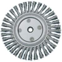 Knot Twisted Wire Wheel, 6" Dia., 0.02" Fill, 5/8"-1/2 Arbor, Steel EastCoast Offshore Supplies