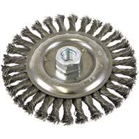 Standard Face Knot Wire Wheel Threaded, 6" Dia., 0.022" Fill, 5/8"-11 Arbor, Steel EastCoast Offshore Supplies