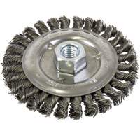 Standard Face Knot Wire Wheel Threaded, 5" Dia., 0.022" Fill, 5/8"-11 Arbor, Steel EastCoast Offshore Supplies