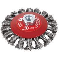 BK520T Knot-Twisted Conical Bevel Brush, 5" Dia., 5/8-11 Arbor EastCoast Offshore Supplies