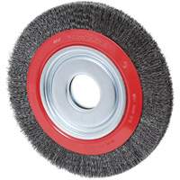 Crimped Wire Wheel, 8" Dia., 0.007" Fill, 1/2"/2"/5/8" Arbor EastCoast Offshore Supplies