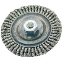 Stringer Bead Brush, 4" Dia., 0.022" Fill, 5/8"-11 Arbor, Steel EastCoast Offshore Supplies