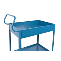 Deep Lipped Service Cart, 2 Tiers, 24" W x 47" H x 36" D, 1200 lbs. Capacity EastCoast Offshore Supplies